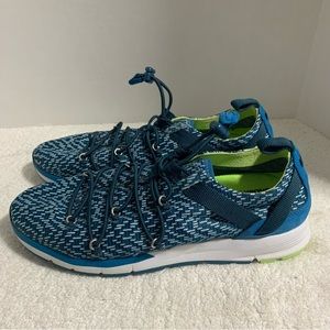 Under‎ Armour Charged Womens Sz 7 Blue Running Sneakers Shoes Athletic Lace Up